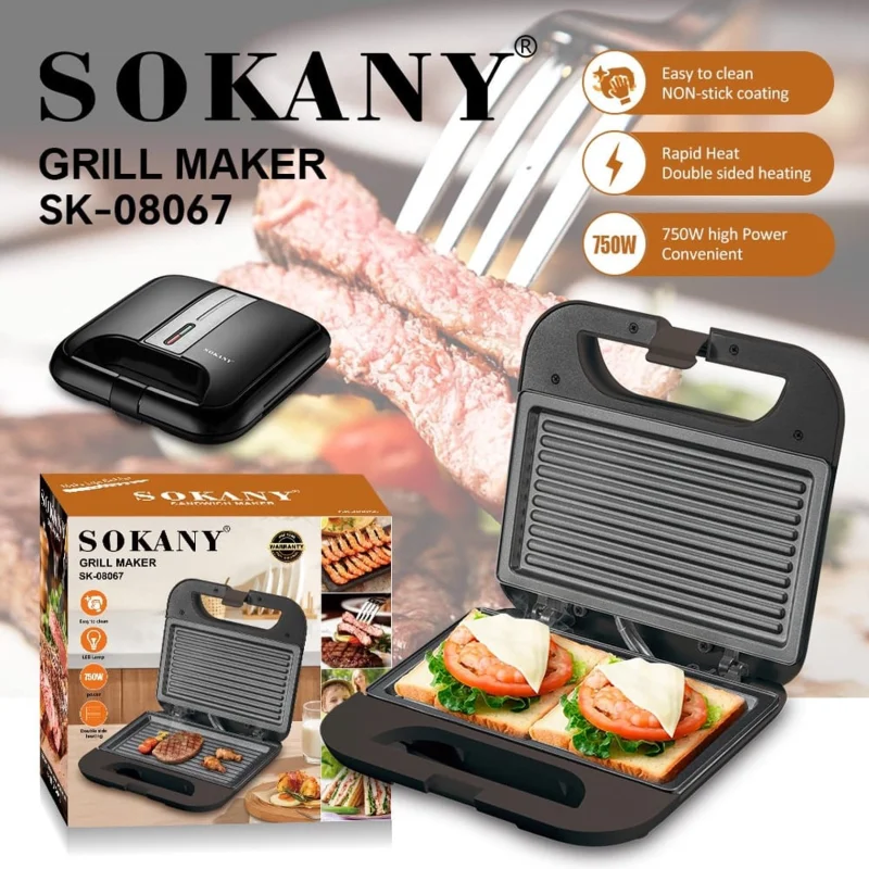 Toaster Sokany SK-08067, black