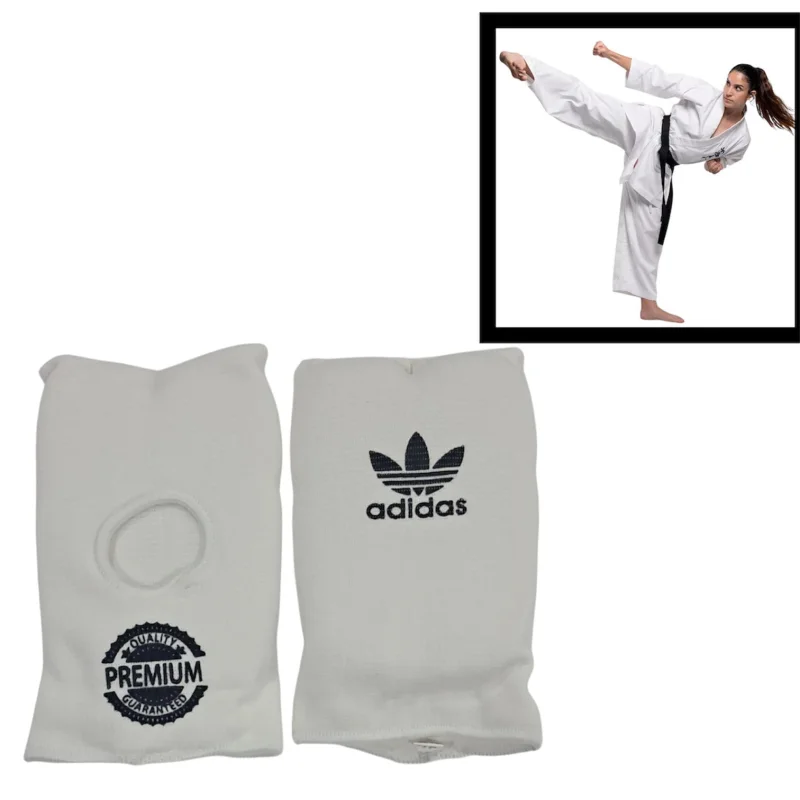 Karate gloves, fabric, white, size S - WS2530_S