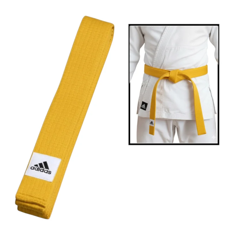 Ремень для кимоно Adidas, желтый, длина 300 см - WS2545