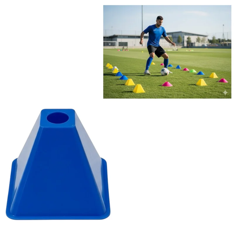 Training cone WS1863, plastic, 10 cm, blue