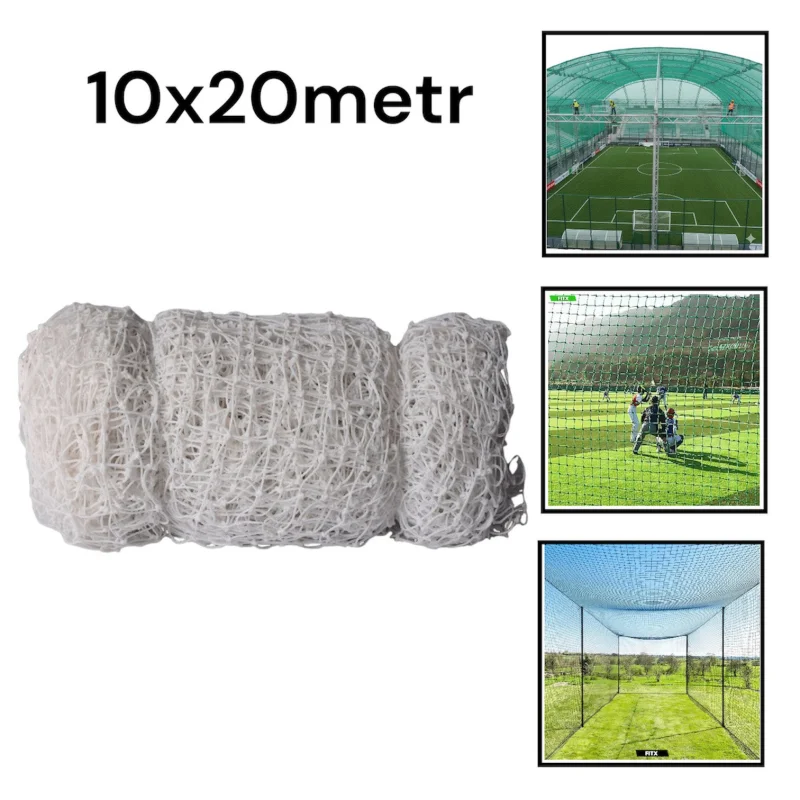 Football equipment and accessories stadium net, 10x20 m, square hole 10x10 cm - WS2024