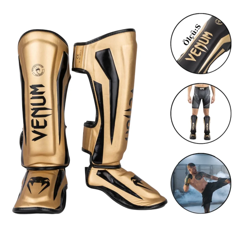 Kikboks üçün futlar Venum WS1238, qızılı, ölçü S