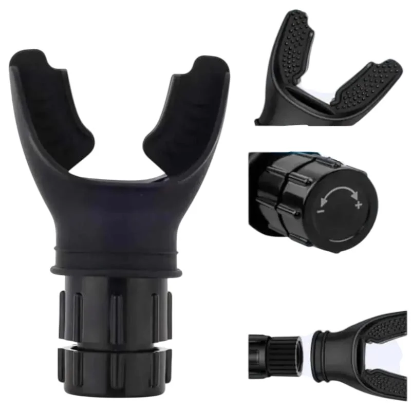 Breathing simulator WS1128, silicone, black, 6x10 cm