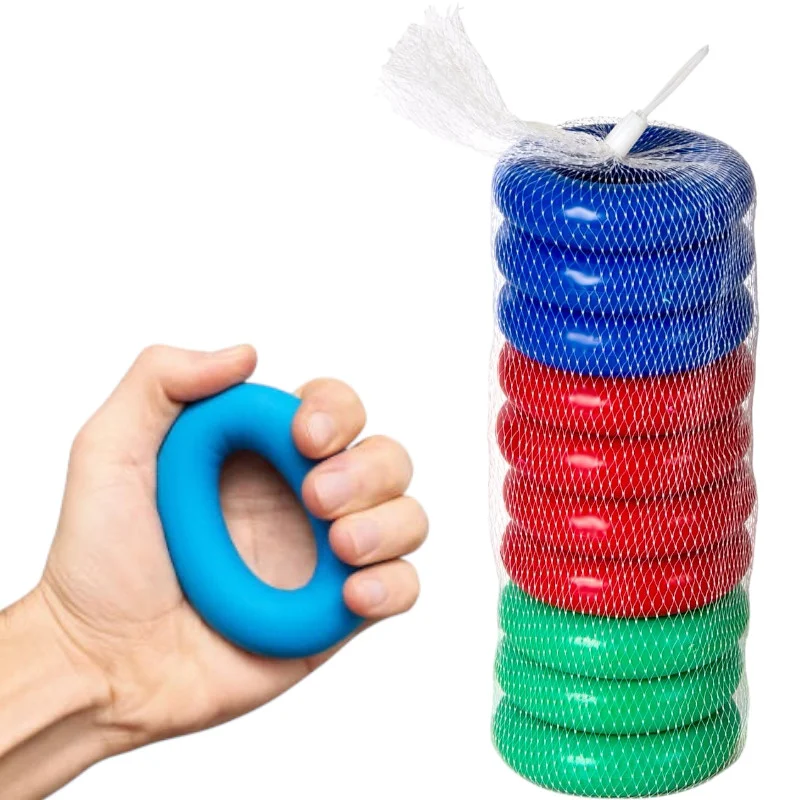 Wrist expander, 10 pieces, colorful - WS1370