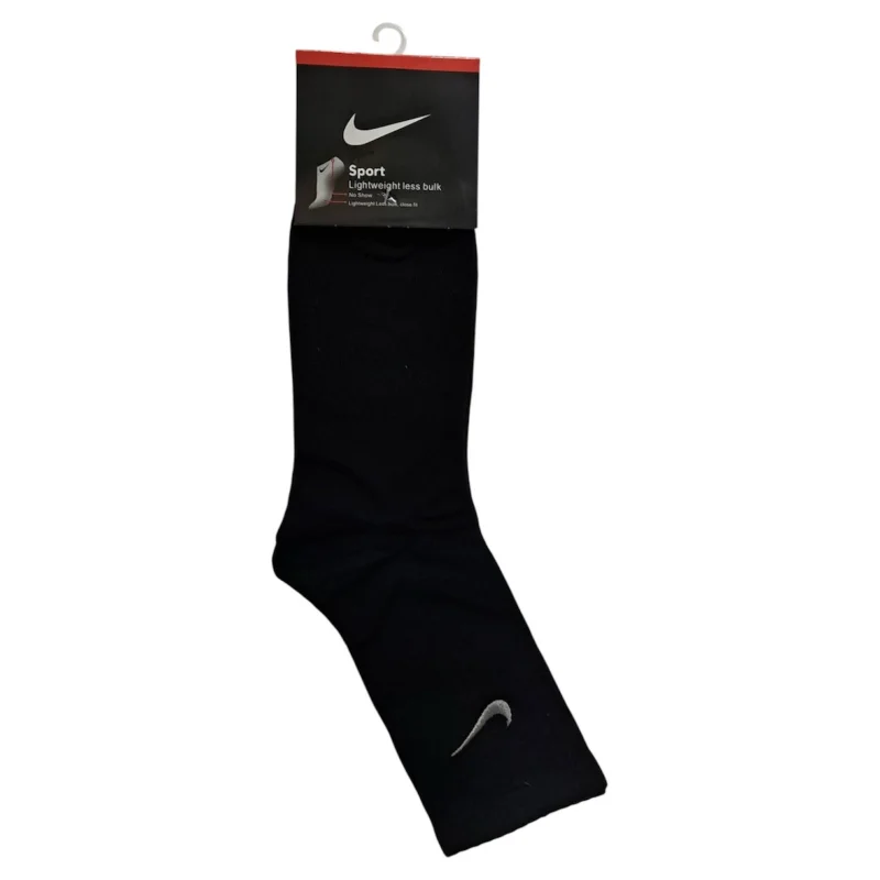 Corab Nike, uzun, qara, Nike loqolu, yüksək keyfiyyətli və rahat - WS1509