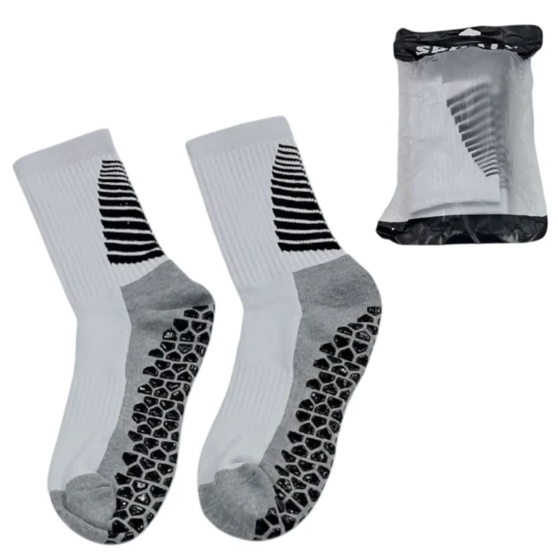 Socks with silicone, white, short, high quality and comfortable - WS1510