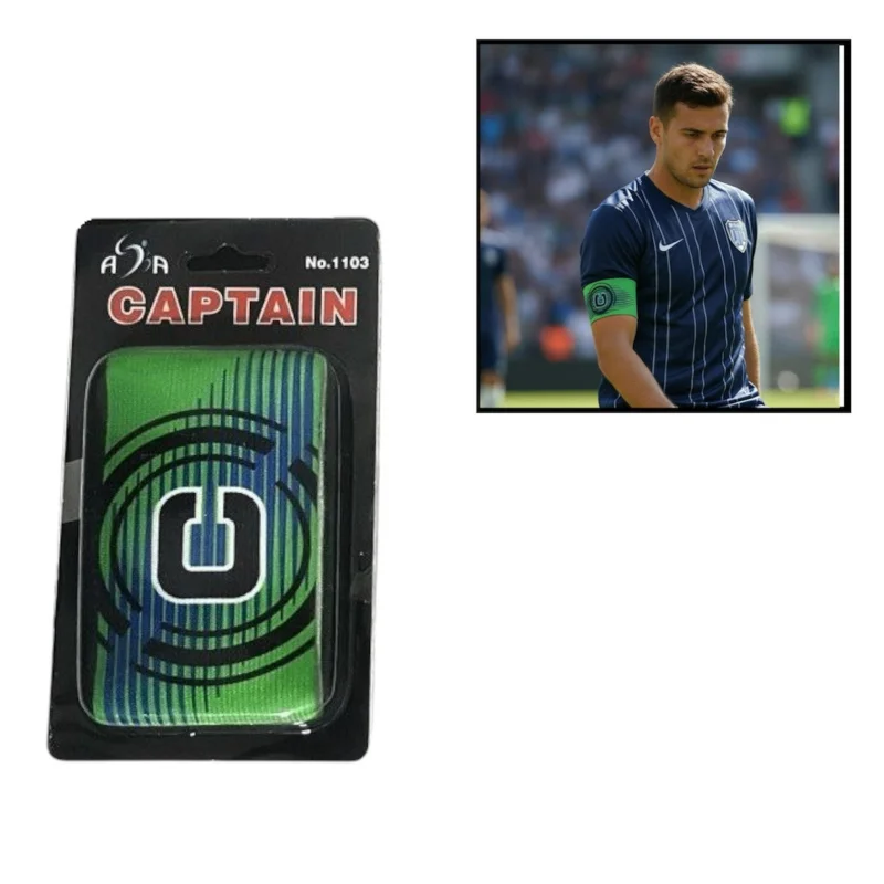 Captain's armband for football players, green - WS1967