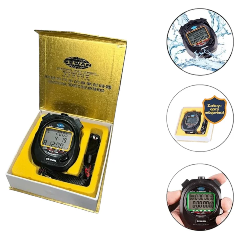 Football equipment and accessories stopwatch, plastic, for 100 people - WS2019