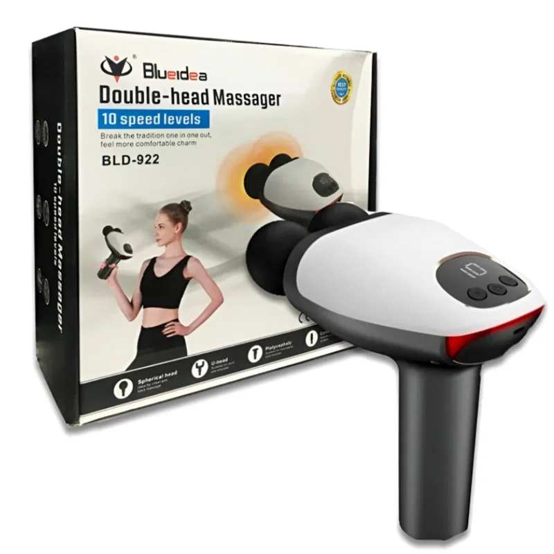 Dual Head Massage Gun Blue Idea BLD-922