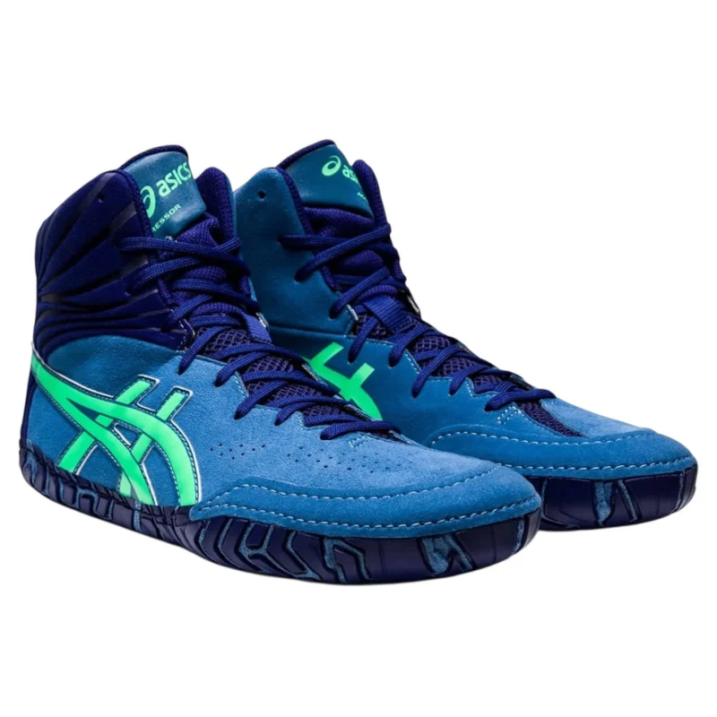 Güləş üçün ayaqqabı Asics Gressor WS2199, göy, ölçü 35