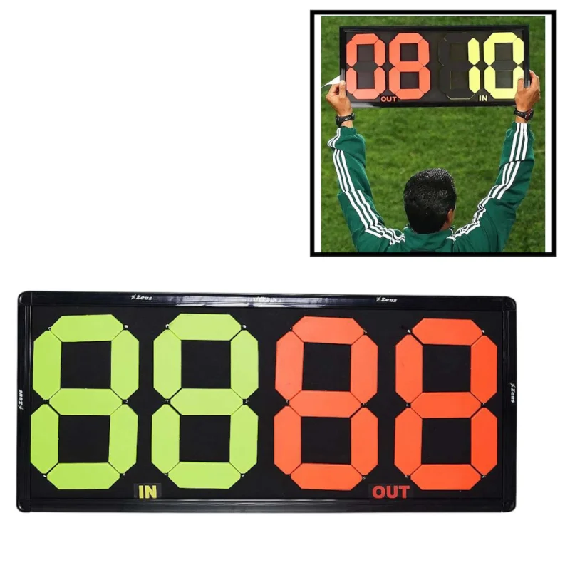 Futbol avadanlığı və aksessuarlar ikitərəfli oyunçu dəyişdirmə lövhəsi, 84x34 sm - WS1971