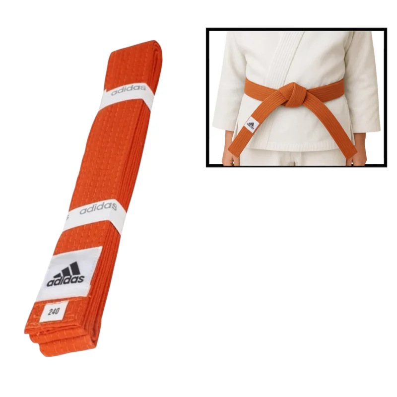 Belt for kimono Adidas red, length 250 cm - WS2541