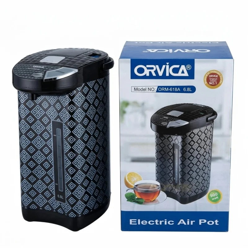 Termopot Orvica ORM-618A 900W 6.8L Qara