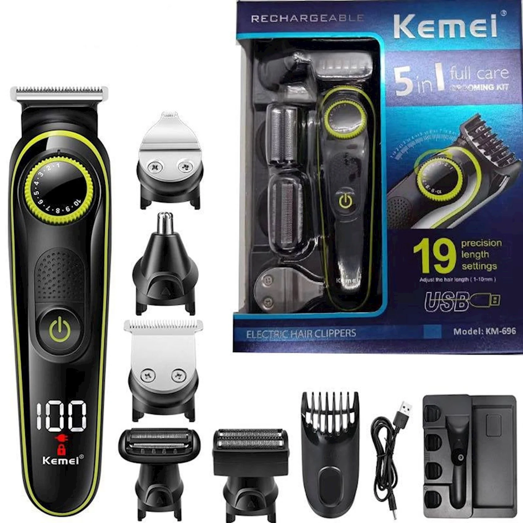 Saç kəsimi üçün cihaz Kemei KM-696
