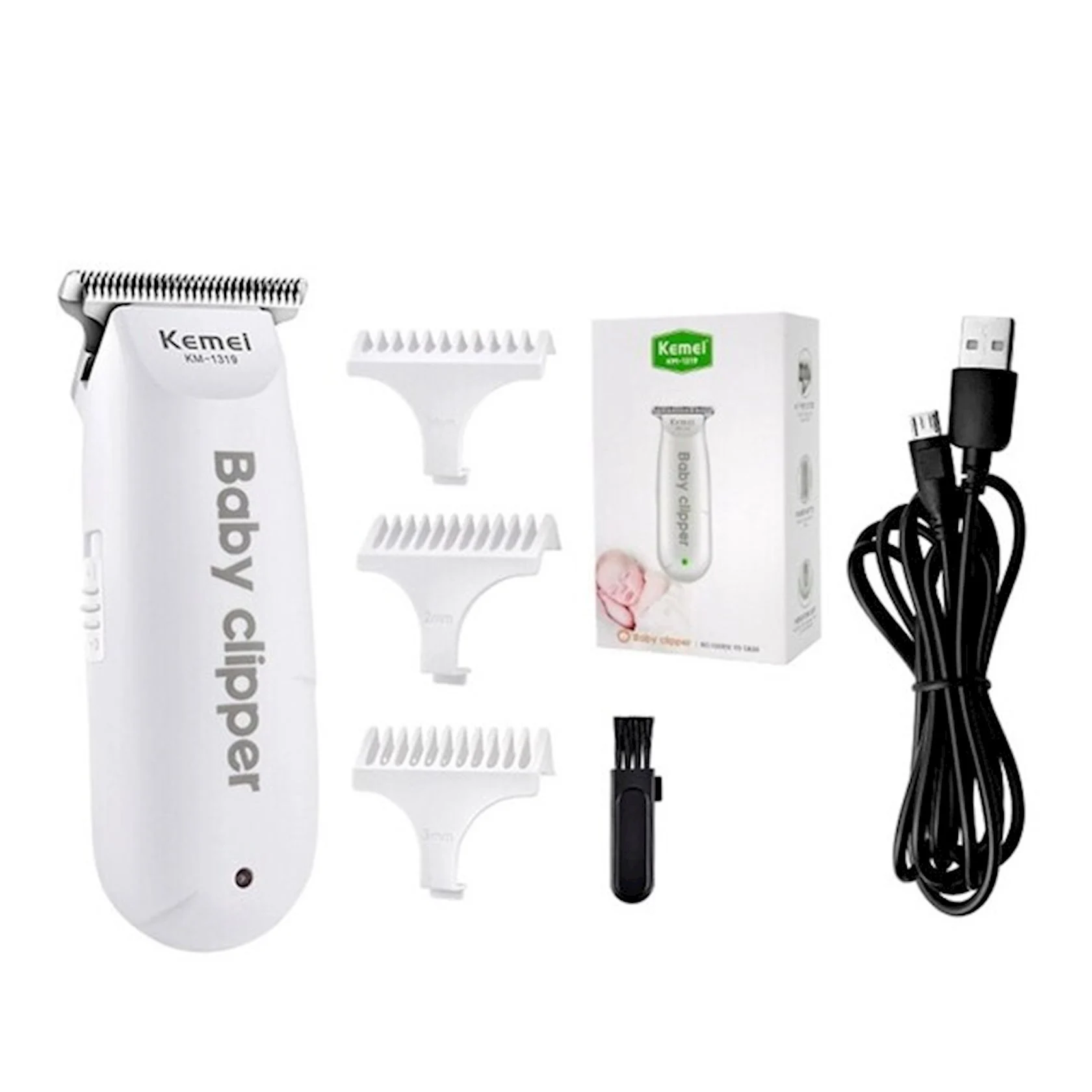 Saç kəsimi üçün cihaz Kemei KM-1319 Mini White