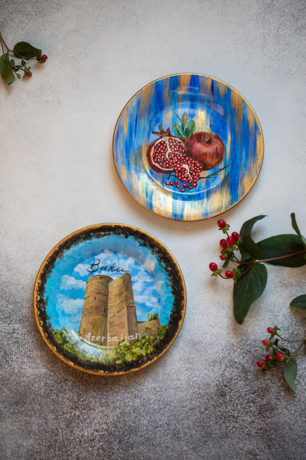 Hand-painted Handmade Plate