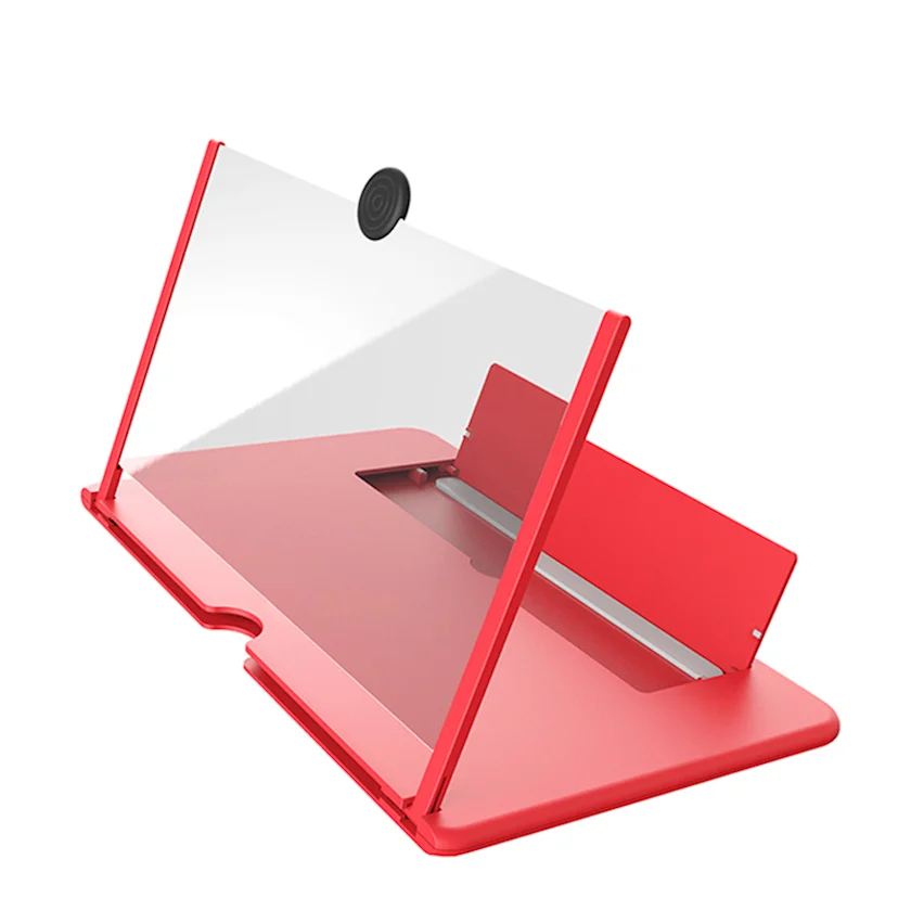 Telefon üçün altlıq Wecool Folding Screen Enlarger 3D-ekran ilə 12" Red