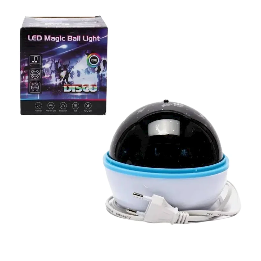 Uşaq lampası Magic Ball, ağ/mavi