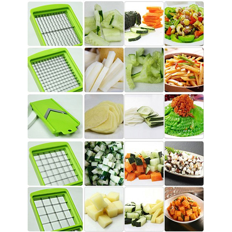 Nicer Dicer Kitchen Grater – Multifunctional Vegetable and Fruit Chopper Set (with Storage Container, Peeler, and Grater)