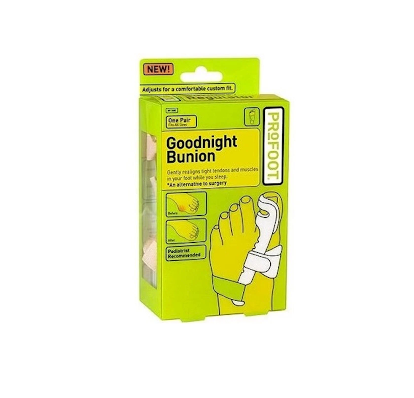 Baş barmağın korreksiyası üçün ortopedik fiksator Goodnight Bunion 2 ədəd