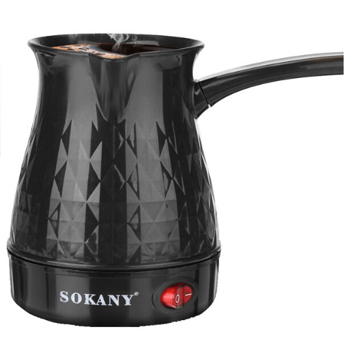 Кофеварка SOKANY SK-219 Black – 600Вт, на 5 чашек
