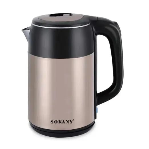 Sokany SK-1051 Electric Kettle – Auto Shut-Off, 1.7L Capacity, Beige Design