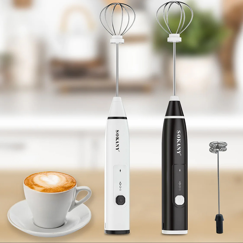 SOKANY SK-1772 Multifunction Electric Hand Mixer – Milk Frother & Egg Beater (1200mAh)