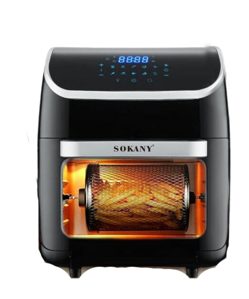 Sokany 12L Air Fryer SK-ZG-8039 – 2500W, Temperatur Nəzarəti, Yağsız və Sürətli Bişirmə
