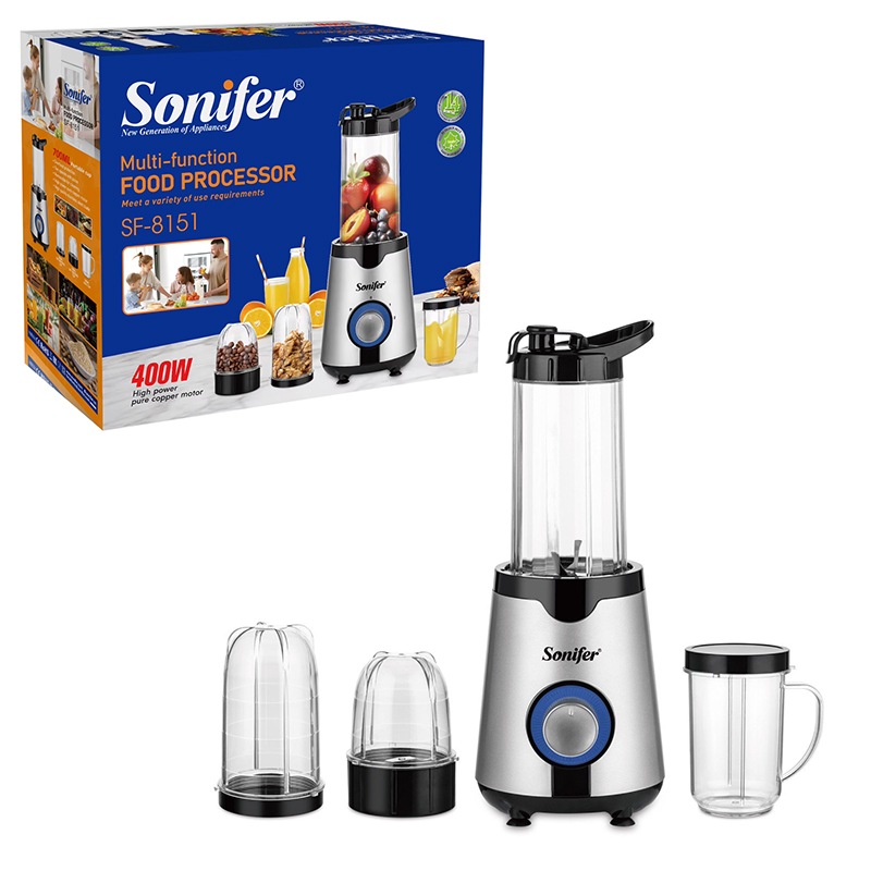 Sonifer SF-8151 — Многофункциональный Кухонный Комбайн, Блендер и Соковыжималка 400W