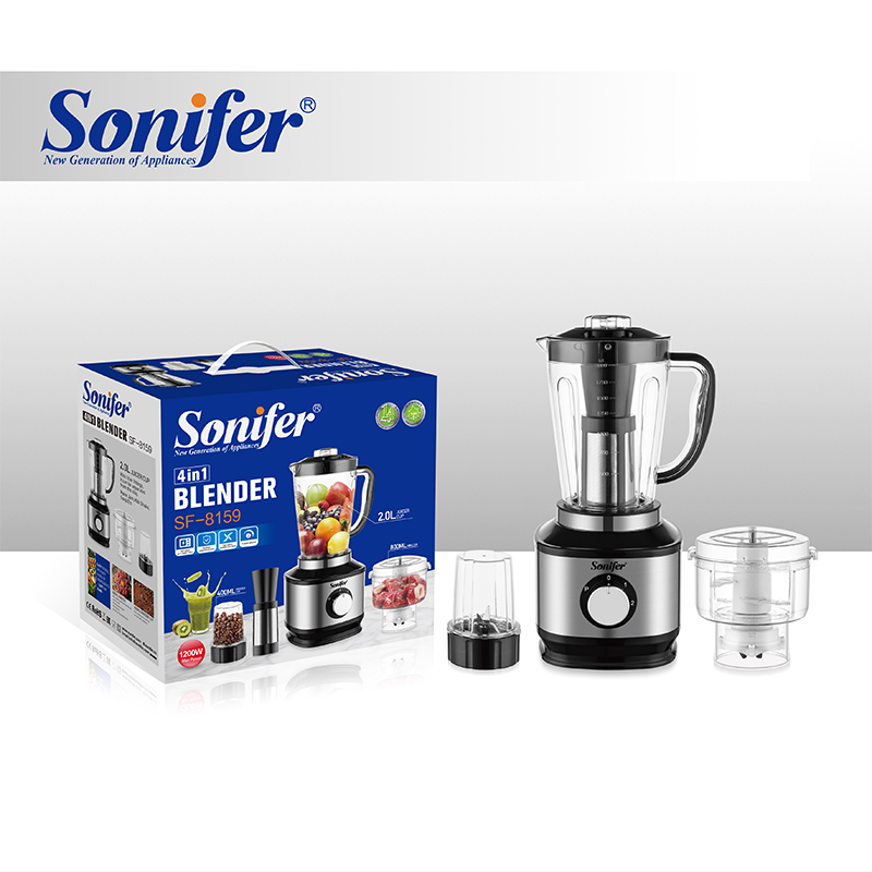 Sonifer SF-8159 — Многофункциональный Кухонный Комбайн, Блендер и Измельчитель 1200W