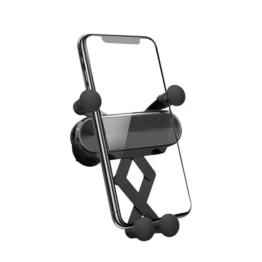 Avtomobil üçün universal telefon tutacağı, qara